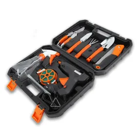 11-Piece Carbon Steel Garden Tools Set with Toolbox