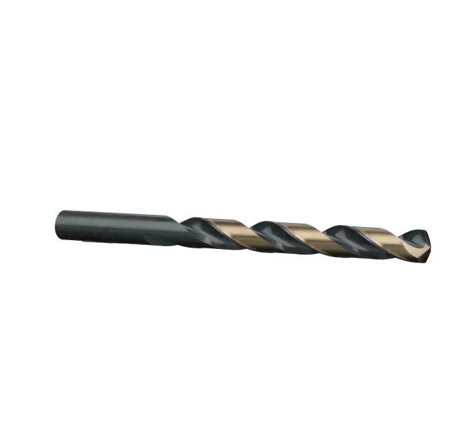 #21 Wire Size Jobber Length Drill Bit - Black and Gold - Split Point - 12 Pack