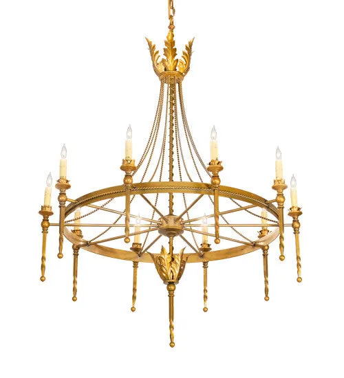 2nd Avenue Amaury 01.0842.36.3GLDN Chandelier Light - Transparent Gold Over Nickel