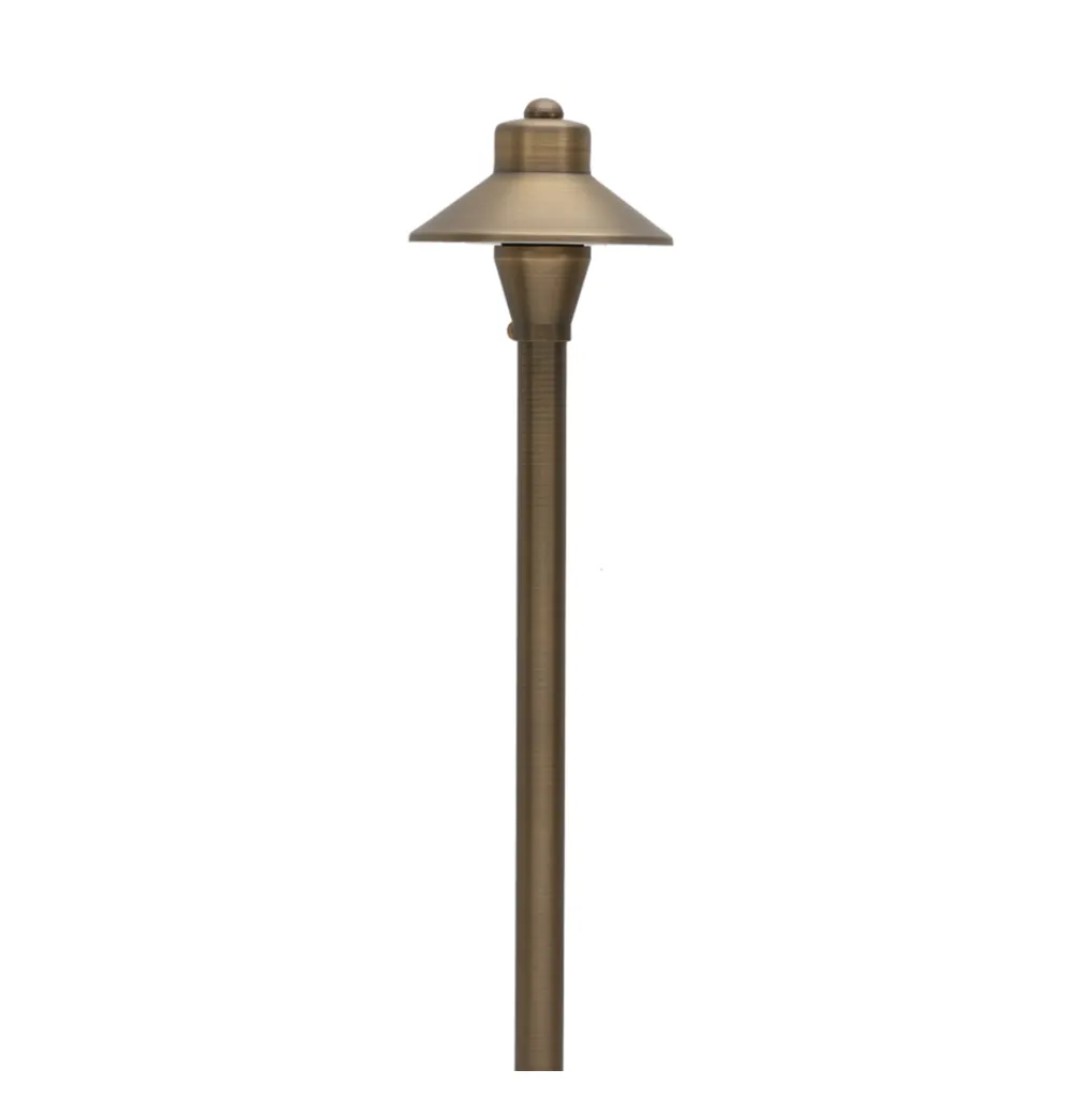 4 Pack Abajour Solid Brass Professional Landscape Pathway Light - Antique bronze