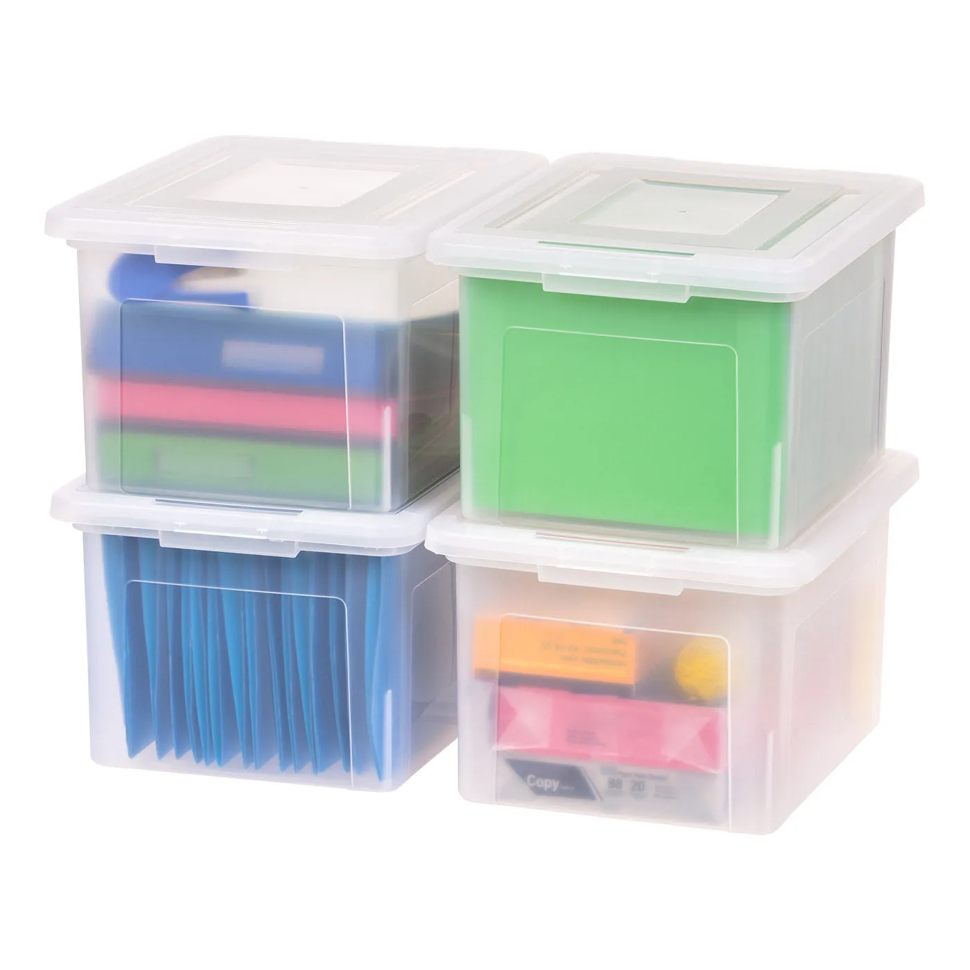 4 Pack Letter/Legal Size File Box