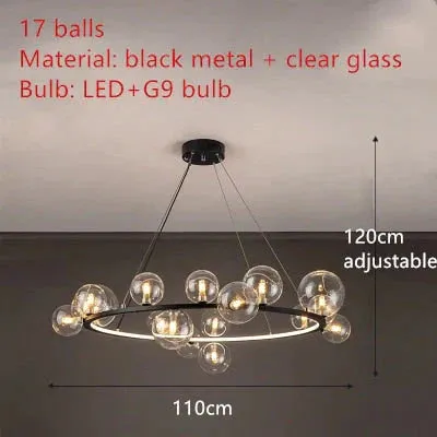 Aisha -  LED glass chandelier