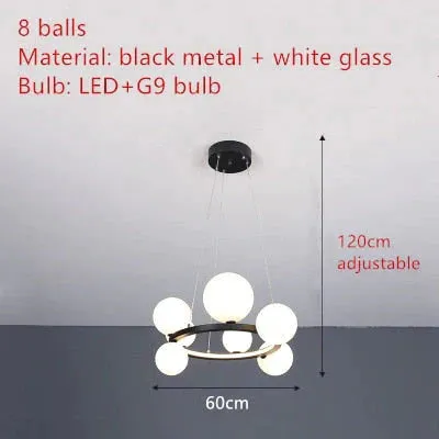 Aisha -  LED glass chandelier