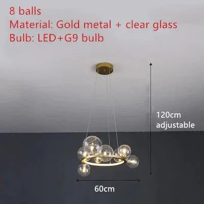 Aisha -  LED glass chandelier