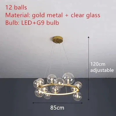 Aisha -  LED glass chandelier