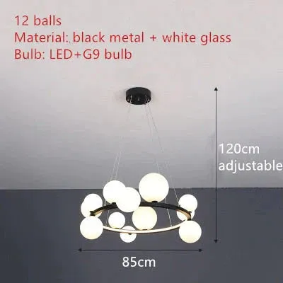 Aisha -  LED glass chandelier