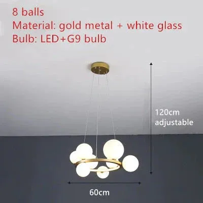 Aisha -  LED glass chandelier