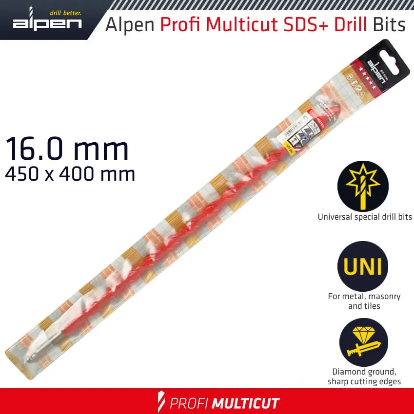 ALPEN PROFI MULTICUT SDS  SHANK PLW 16 x 450 ALP579016