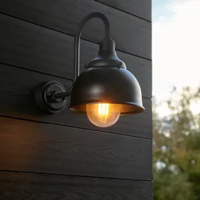 Amos Alpheus Outdoor Wall Light Textured Black