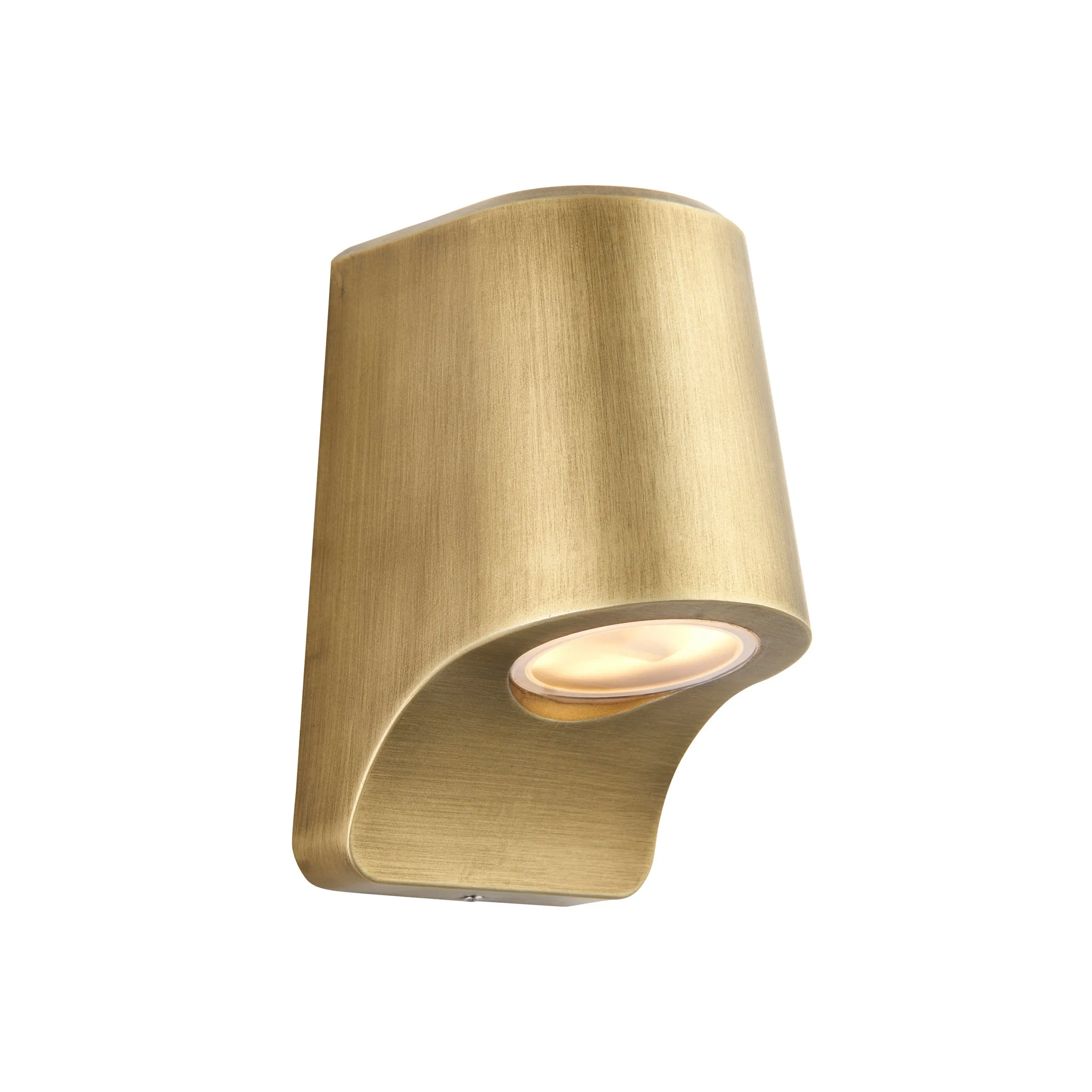 Amos Poseidon Outdoor Wall Light Brushed Gold