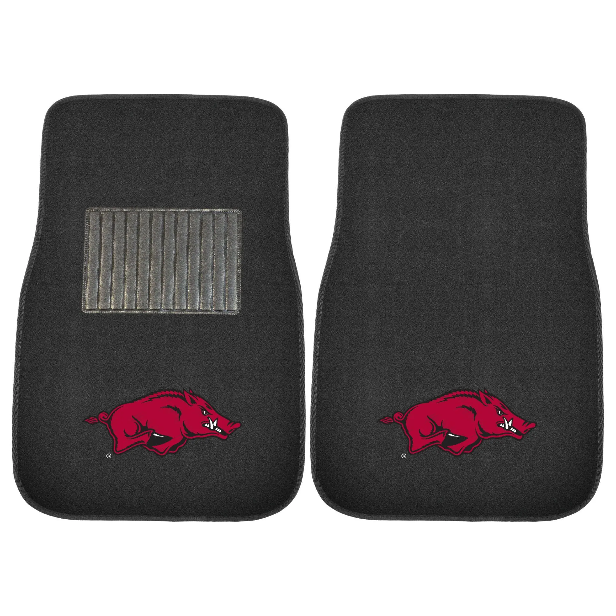 Arkansas Razorbacks Embroidered Car Mat Set - 2 Pieces