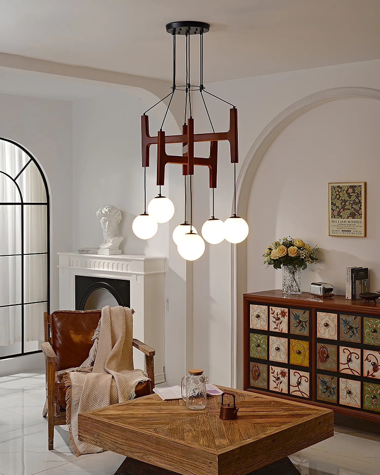 Astra Wood Chandelier