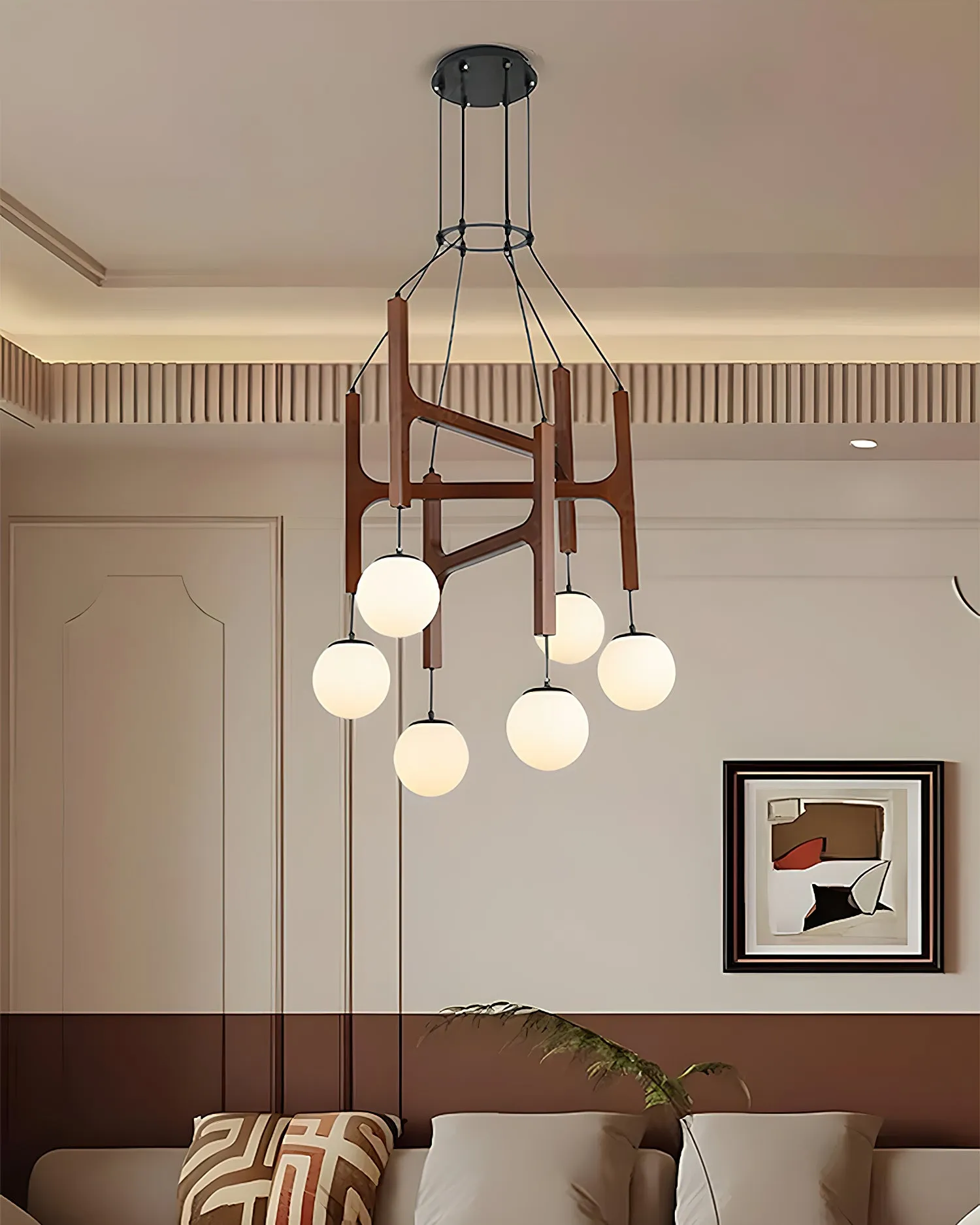 Astra Wood Chandelier