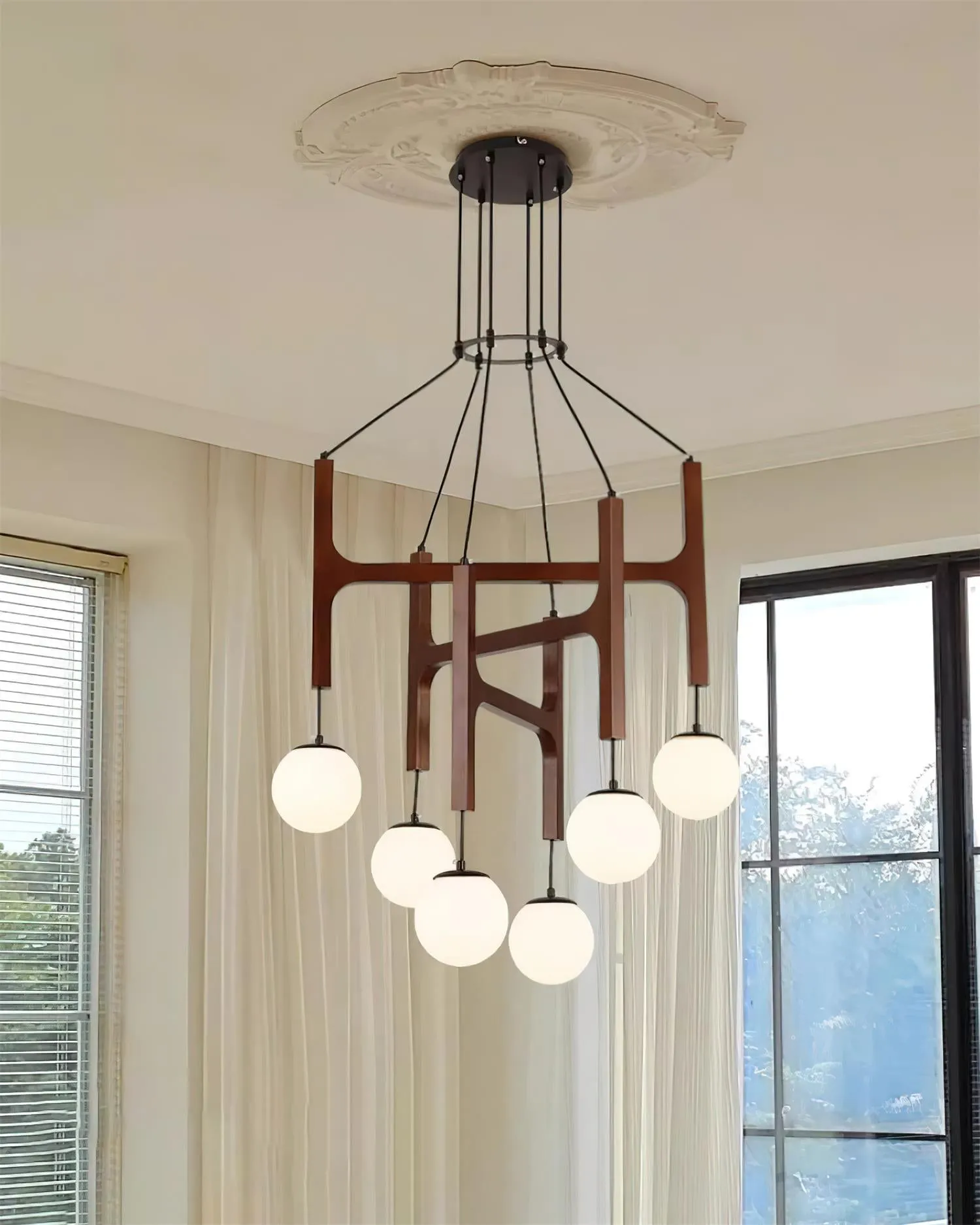 Astra Wood Chandelier