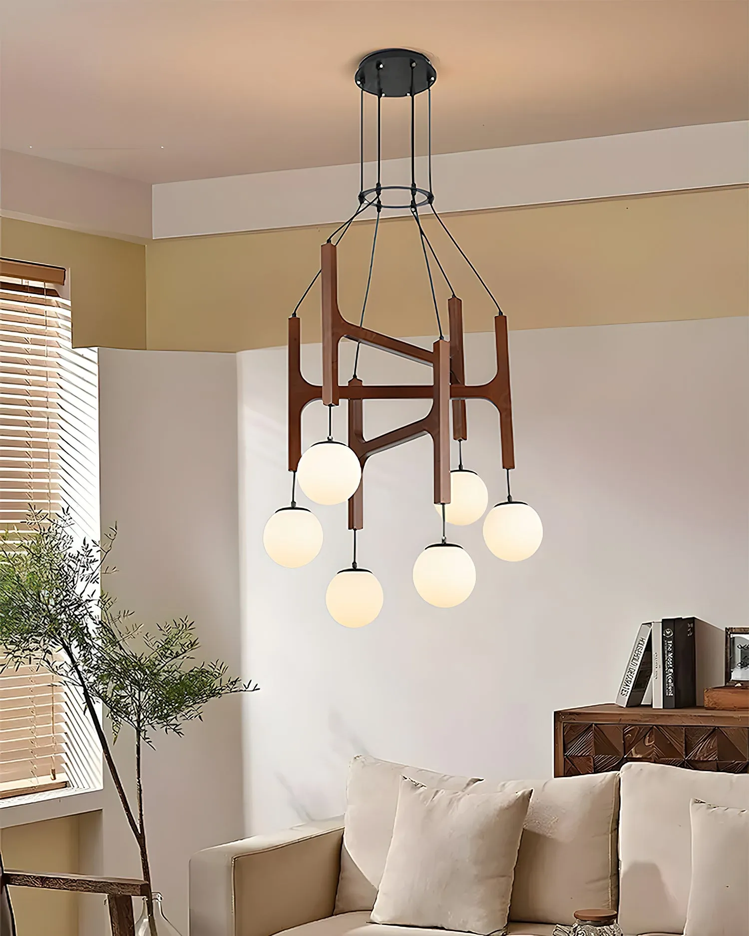 Astra Wood Chandelier