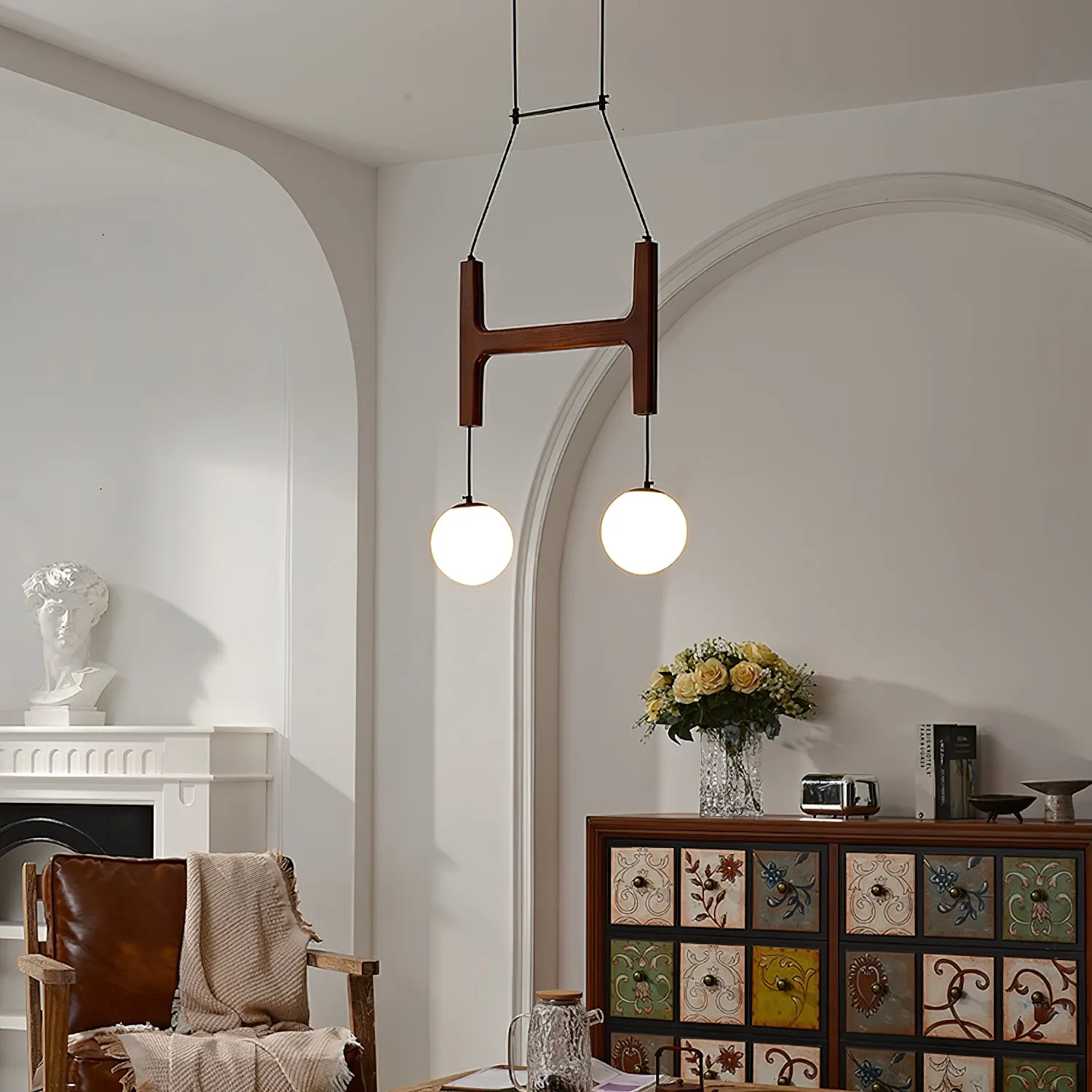 Astra Wood Chandelier