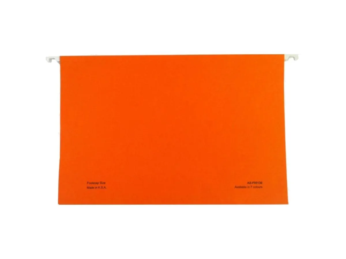 Atlas Suspension/Hanging Files, FS Size, 50/box, Orange