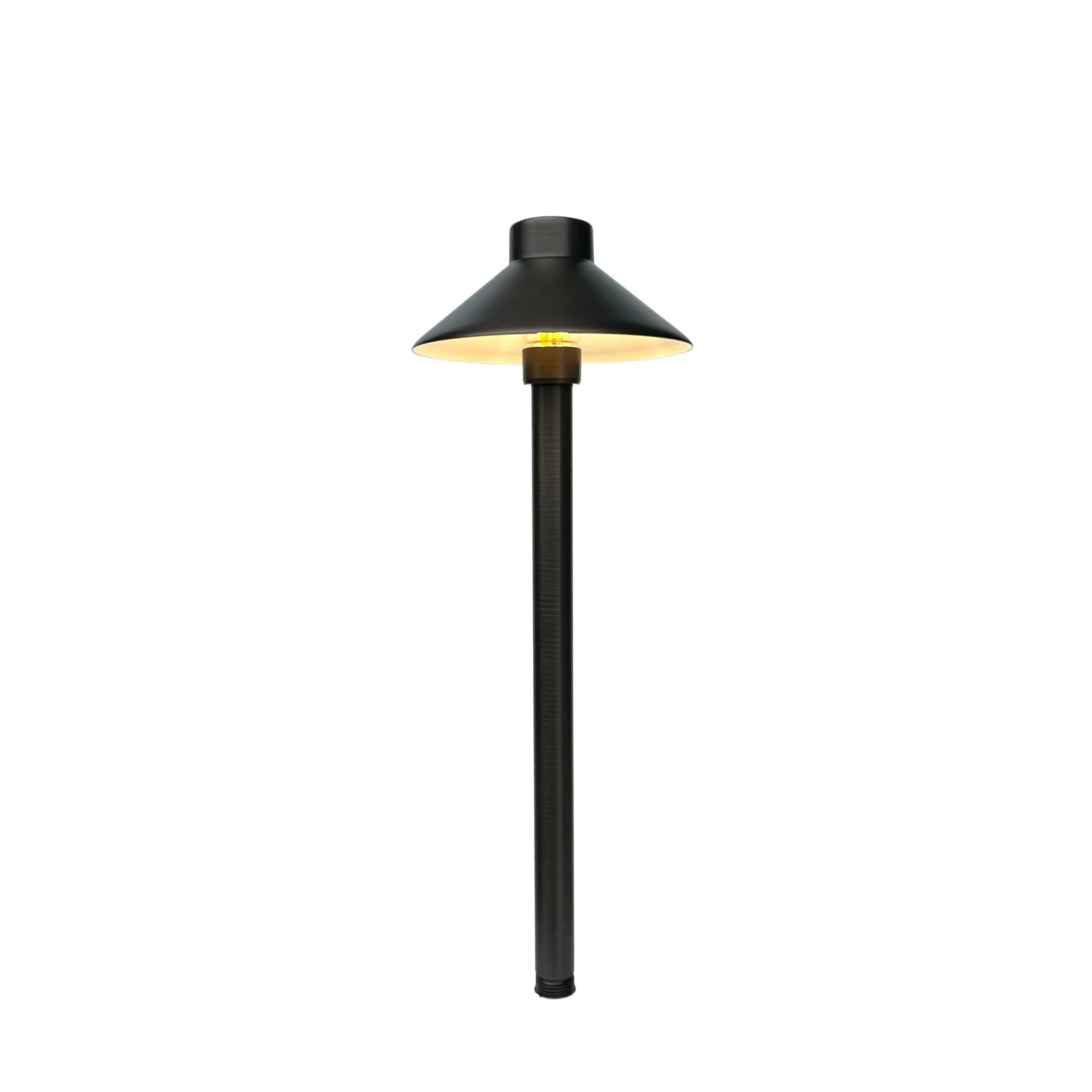 Auvent  Solid Cast Brass Mini Pathway Light Natural Bronze