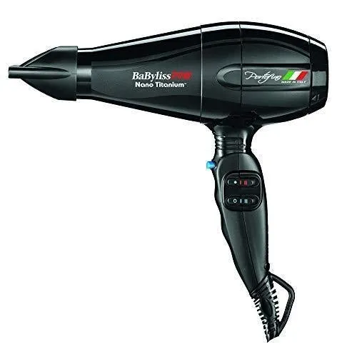 BaBylissPRO Nano Titanium Portofino Full-Size Dryer, Black