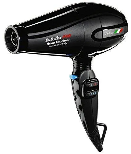 BaBylissPRO Nano Titanium Portofino Full-Size Dryer, Black