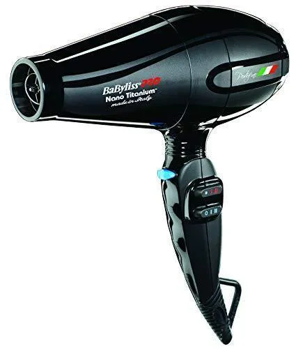 BaBylissPRO Nano Titanium Portofino Full-Size Dryer, Black