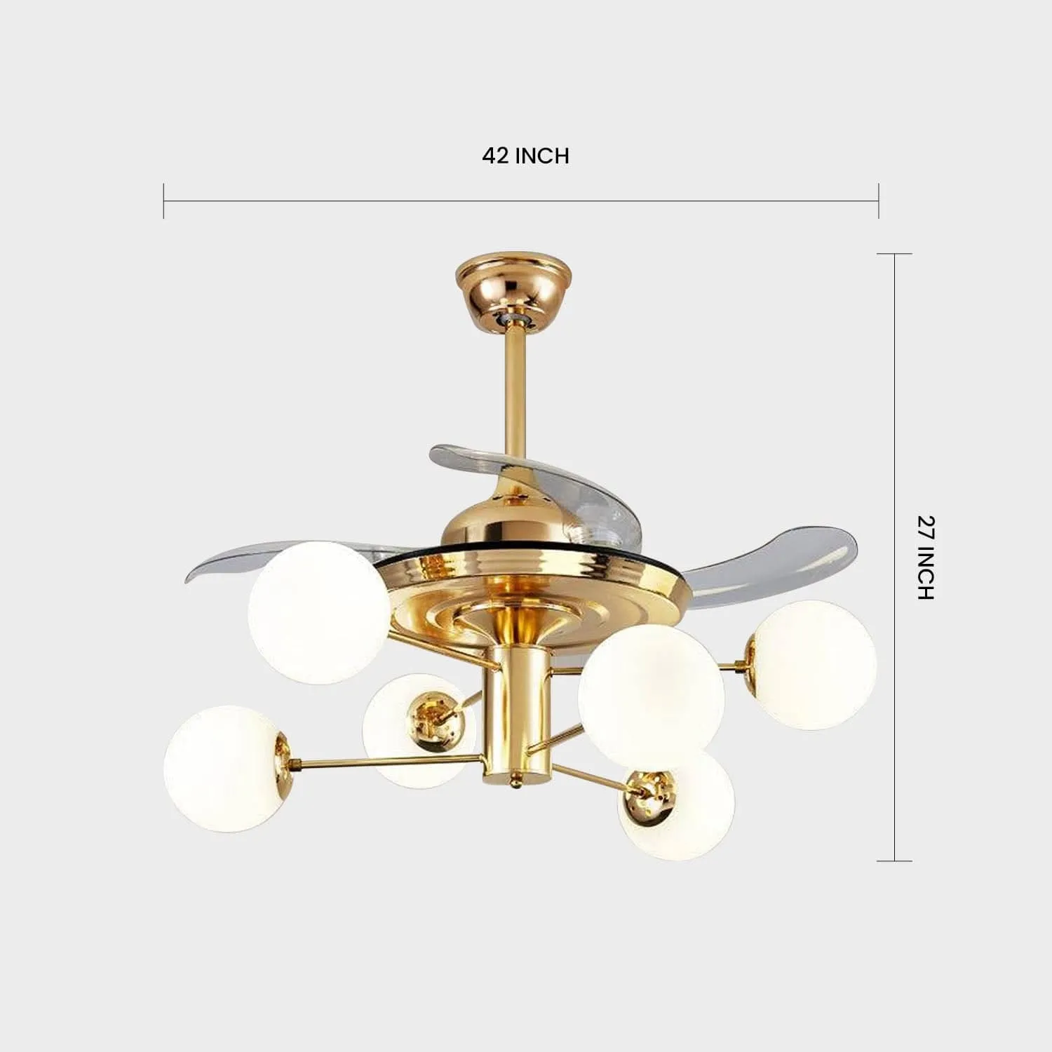 Bellus Chandelier Ceiling Fan with Remote Control