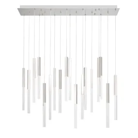 Benicio 42 in. 18 Lights LED Chandelier polished nickel Finish