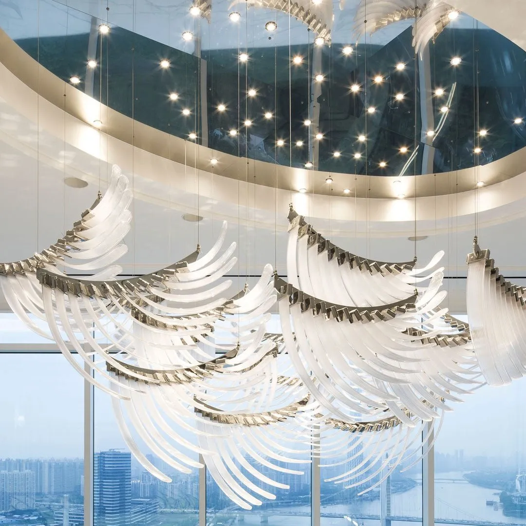 Bird Feather Wings Chandelier