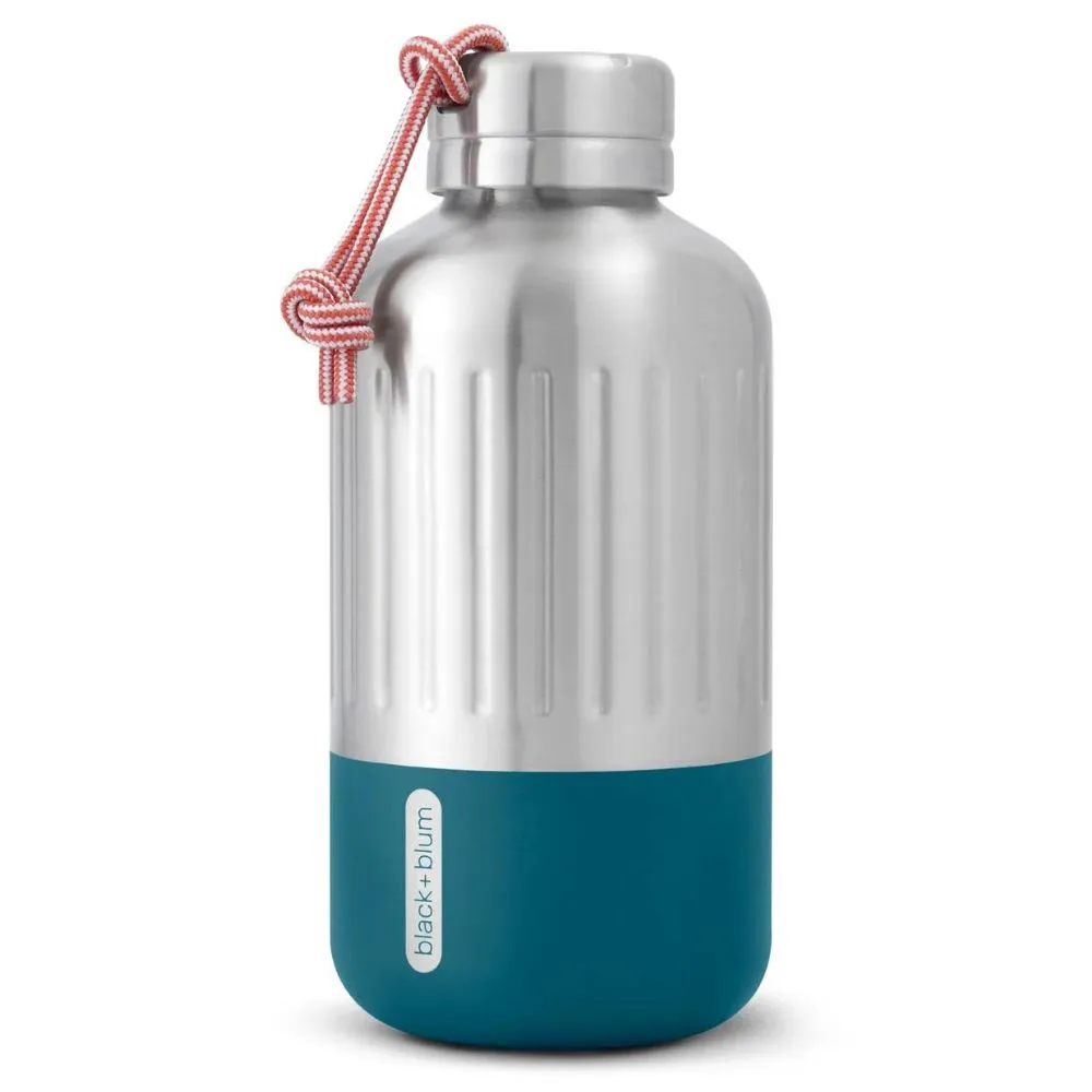 Black   Blum Stainless Steel Insulated Explorer Water Bottle 650ml