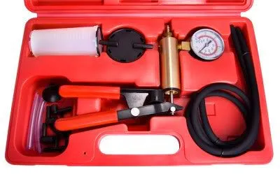 Car Auto Hand Power Brake Line Bleeder Bleeding Pressure Vacuum Pump Tool Kit