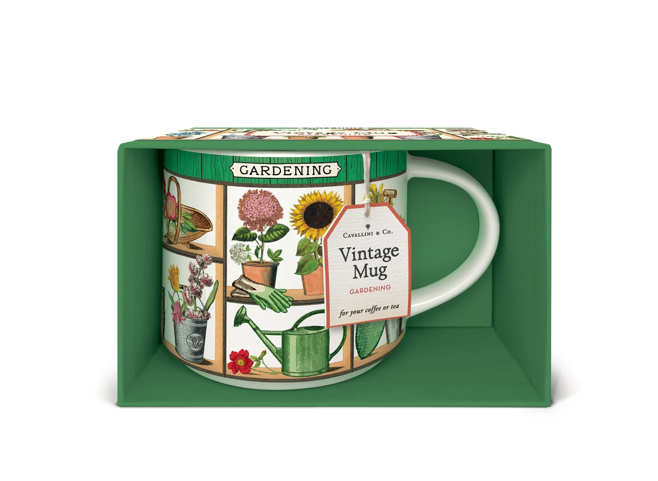 Cavallini & Co. Gardening Ceramic Mug