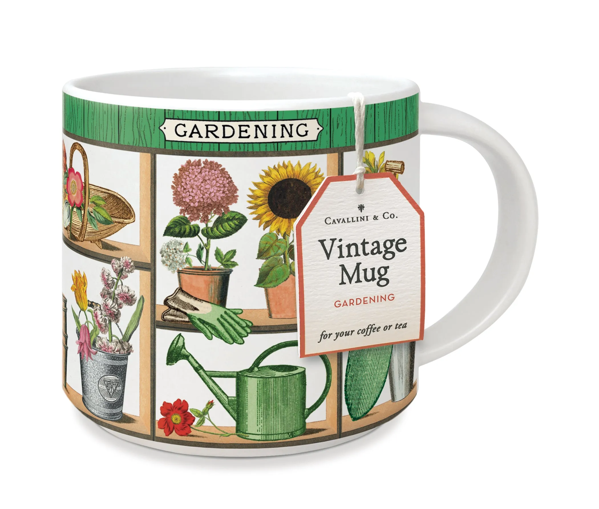 Cavallini & Co. Gardening Ceramic Mug