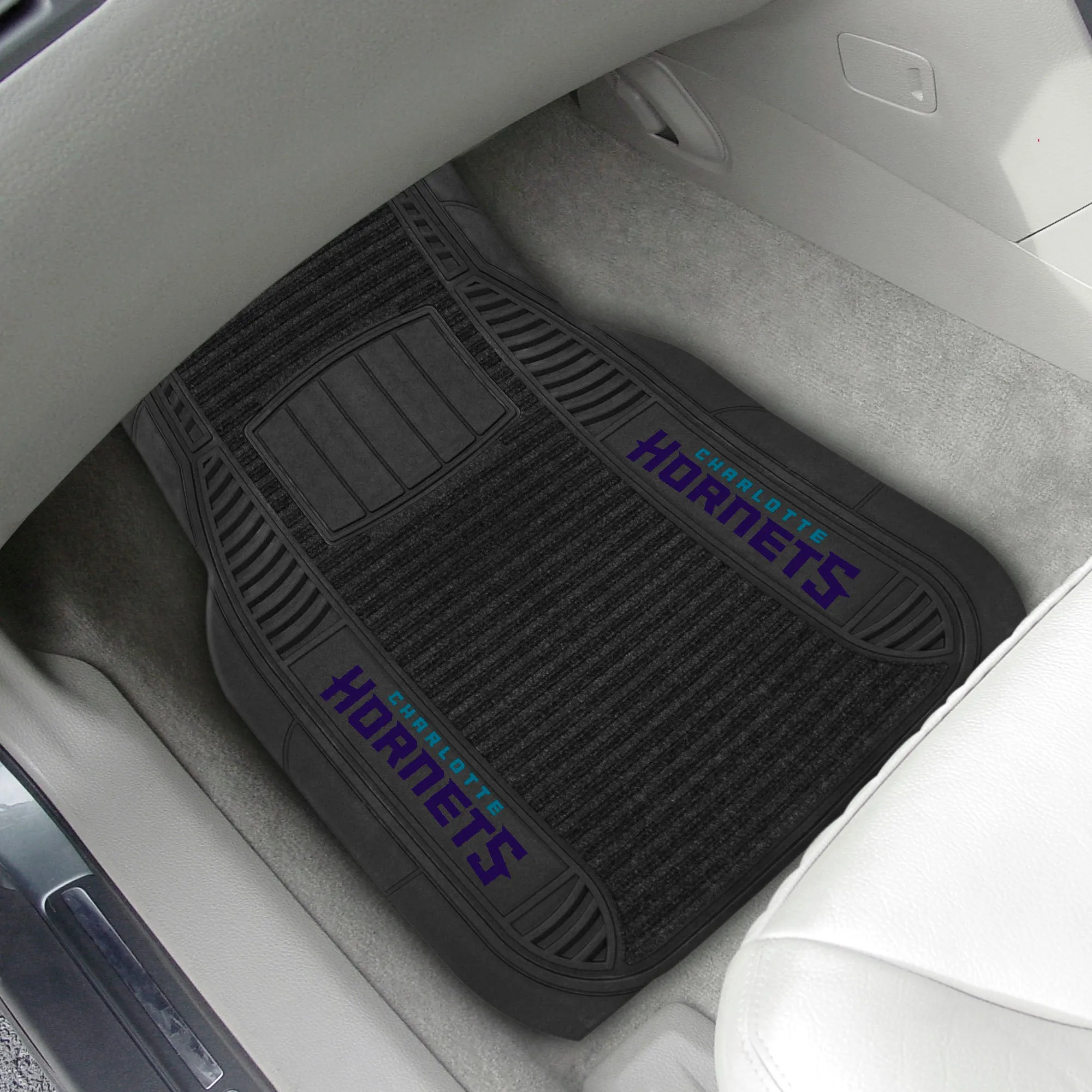 Charlotte Hornets 2 Piece Deluxe Car Mat Set