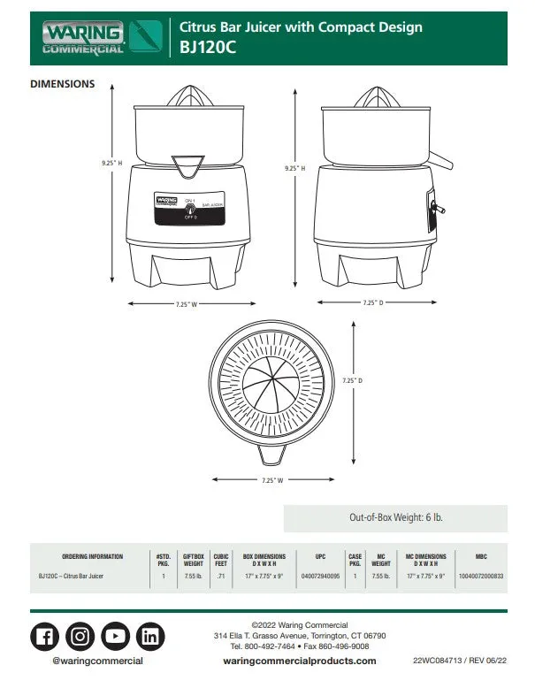 Citrus Juicer BJ120C