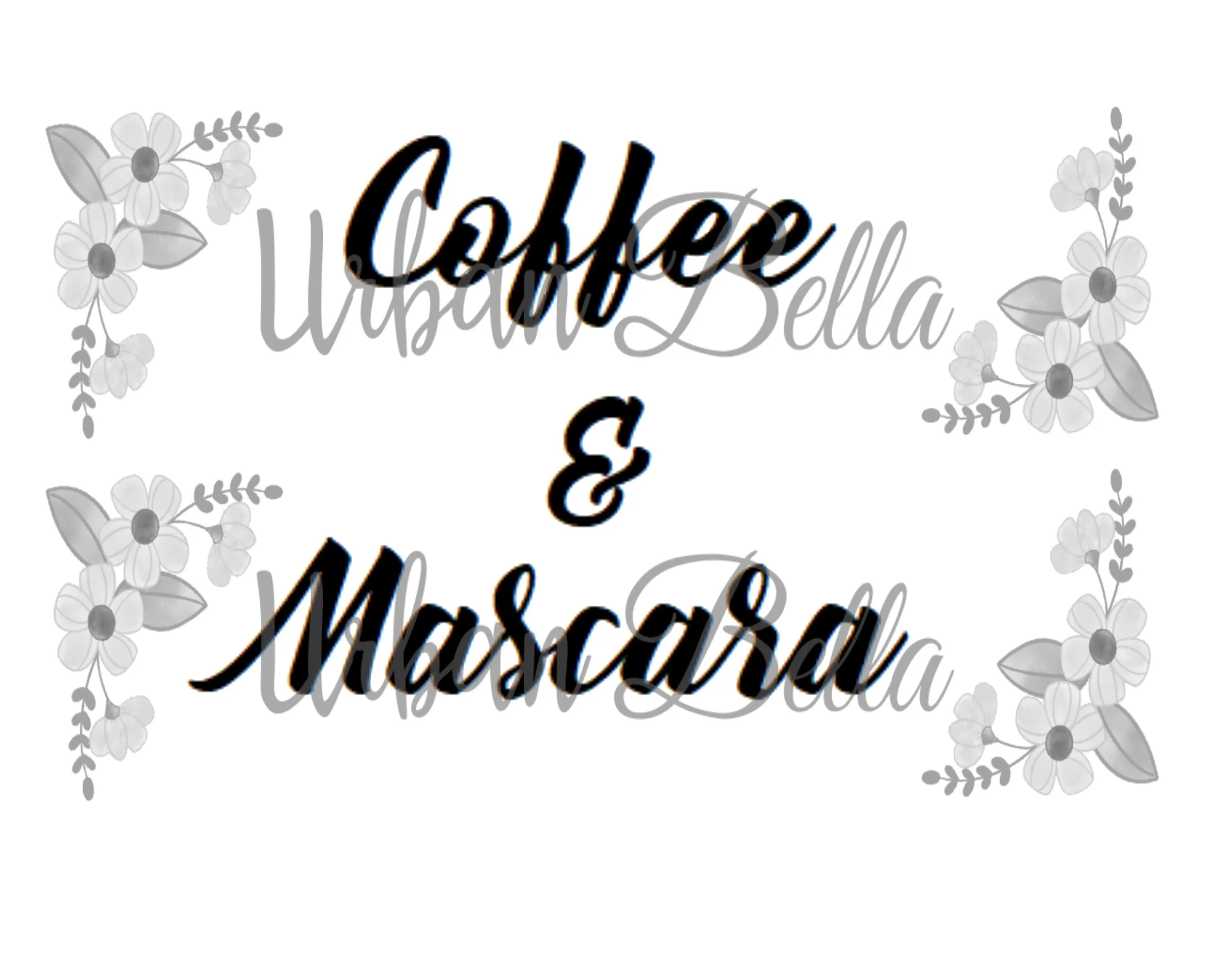 Coffee and Mascara Sublimation png file