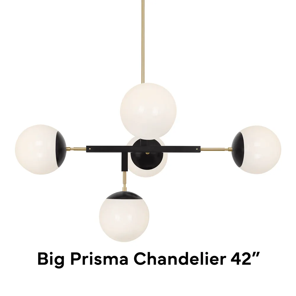 Color Big Prisma Chandelier 42"