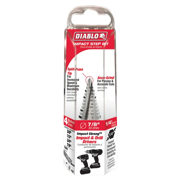 Diablo 3/8" x 7/8" Impact 12-Step Drill Bit