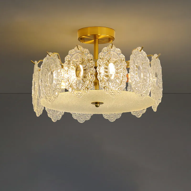 Drum Crystal Chandelier