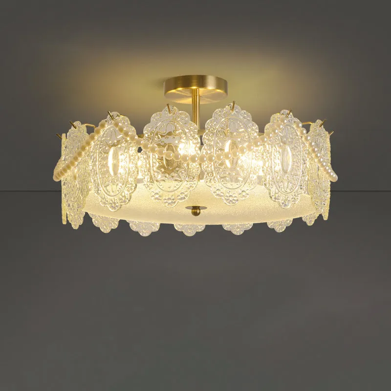 Drum Crystal Chandelier