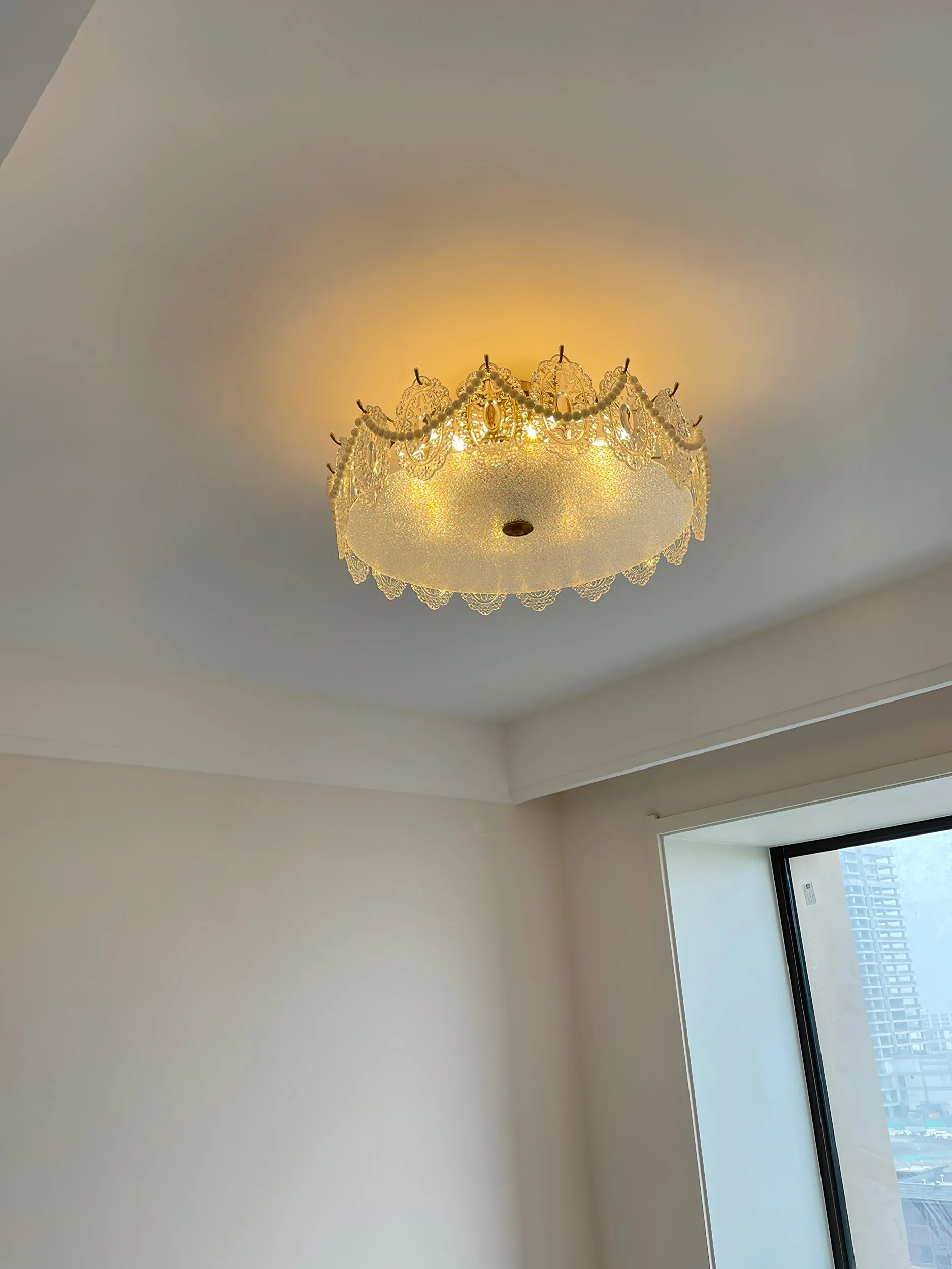 Drum Crystal Chandelier