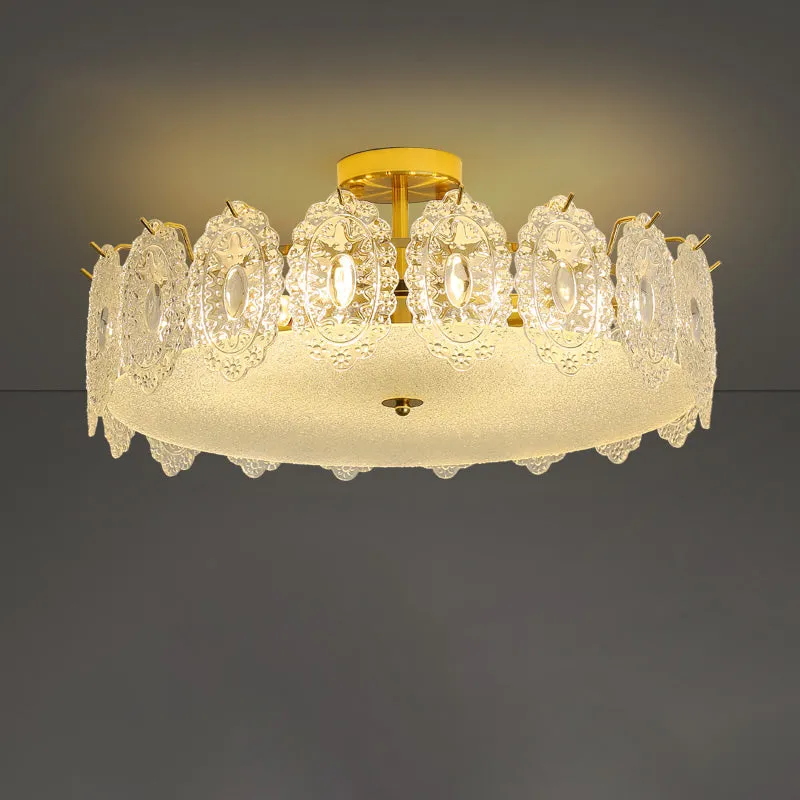 Drum Crystal Chandelier