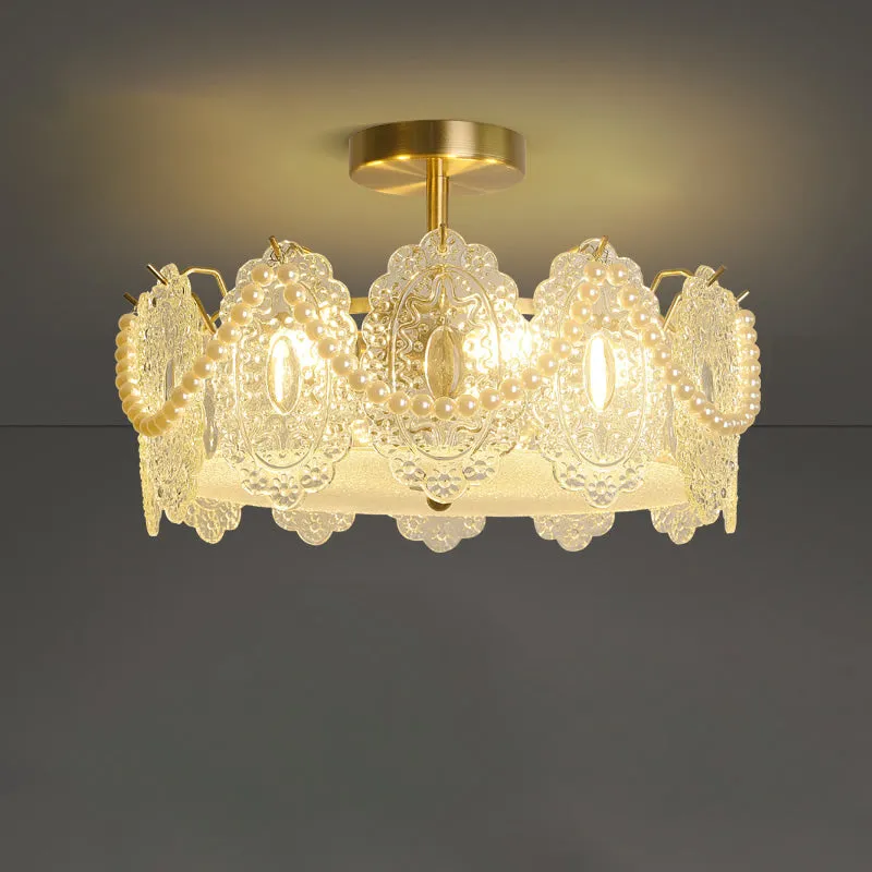 Drum Crystal Chandelier