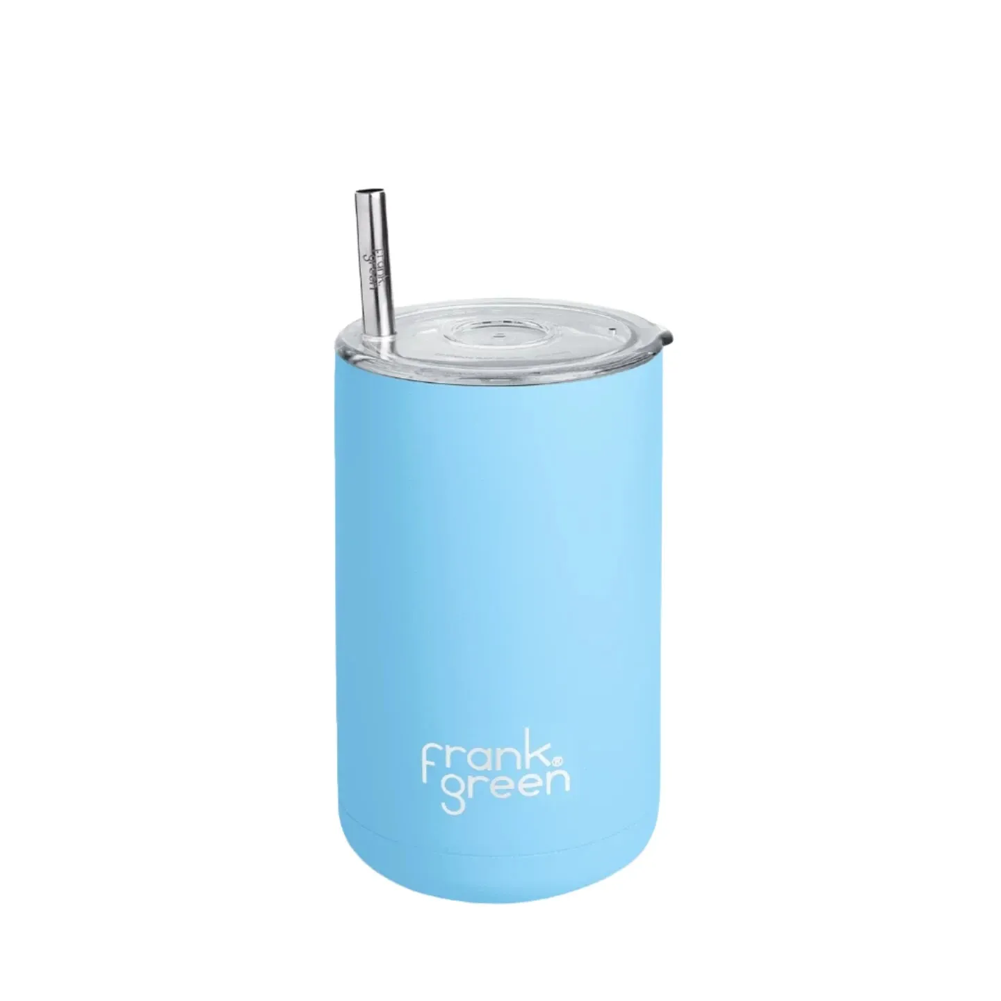 Frank Green Iced Coffee Cup with Straw - Sky Blue