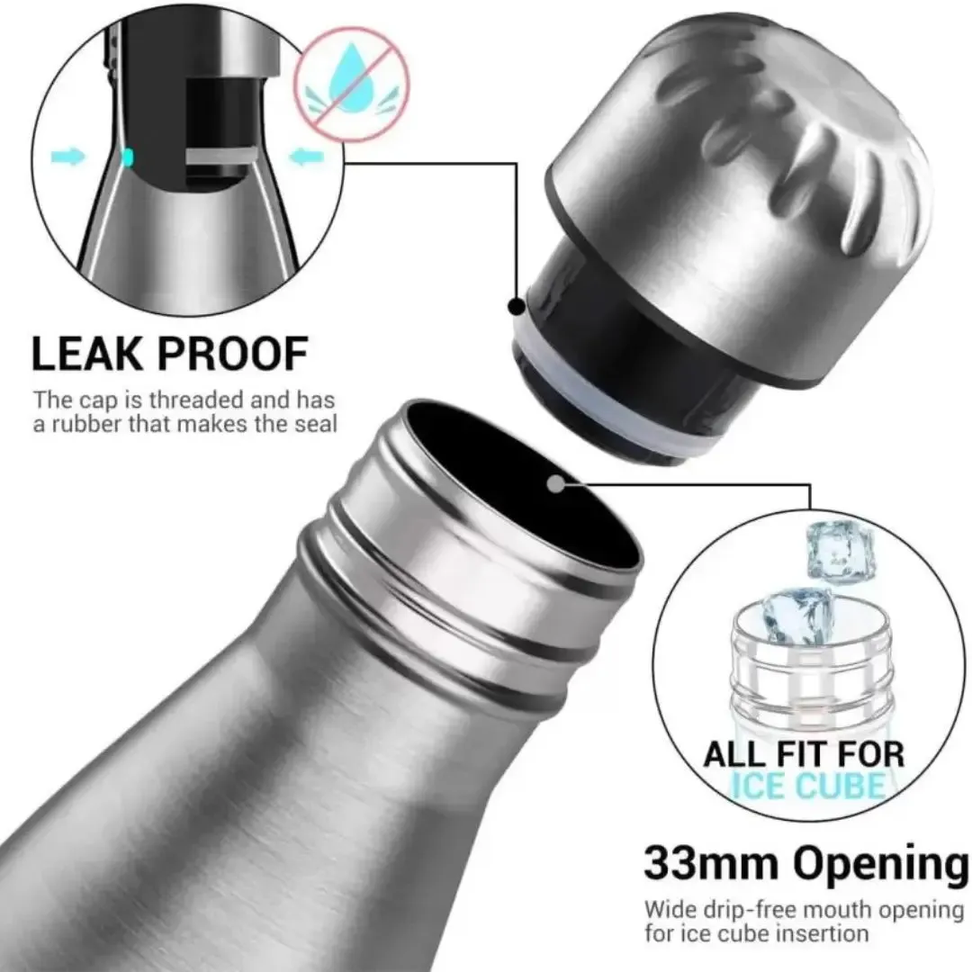 GALOOF Double Walled Insulated 24 Hours Hot or Cold Stainless Steel bottle Flask 1000 ml Bottle