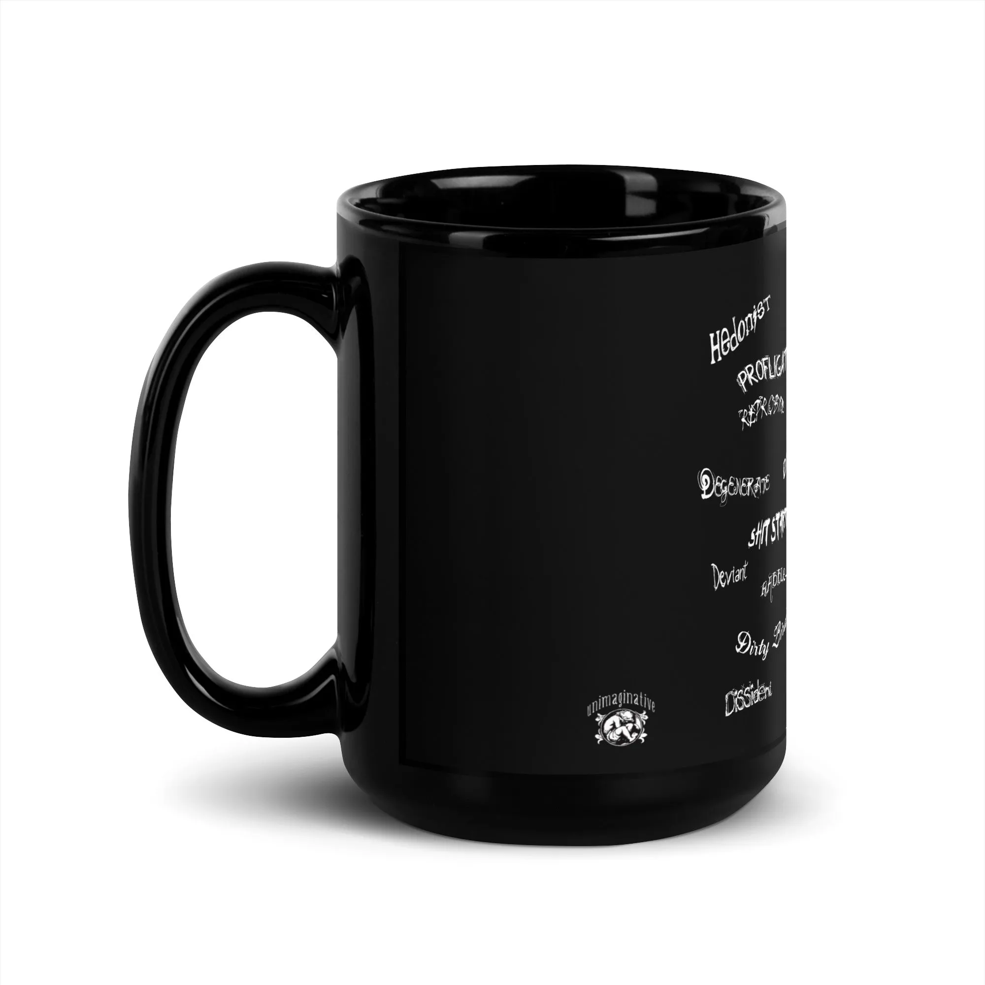 GARBAGE PEOPLE Black Glossy Mug