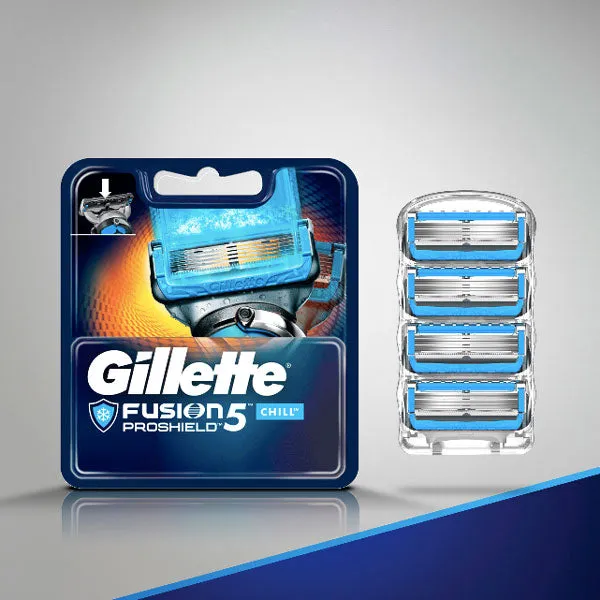 Gillette ProGlide Chill Mens Razor Blades, 4 Cartridges