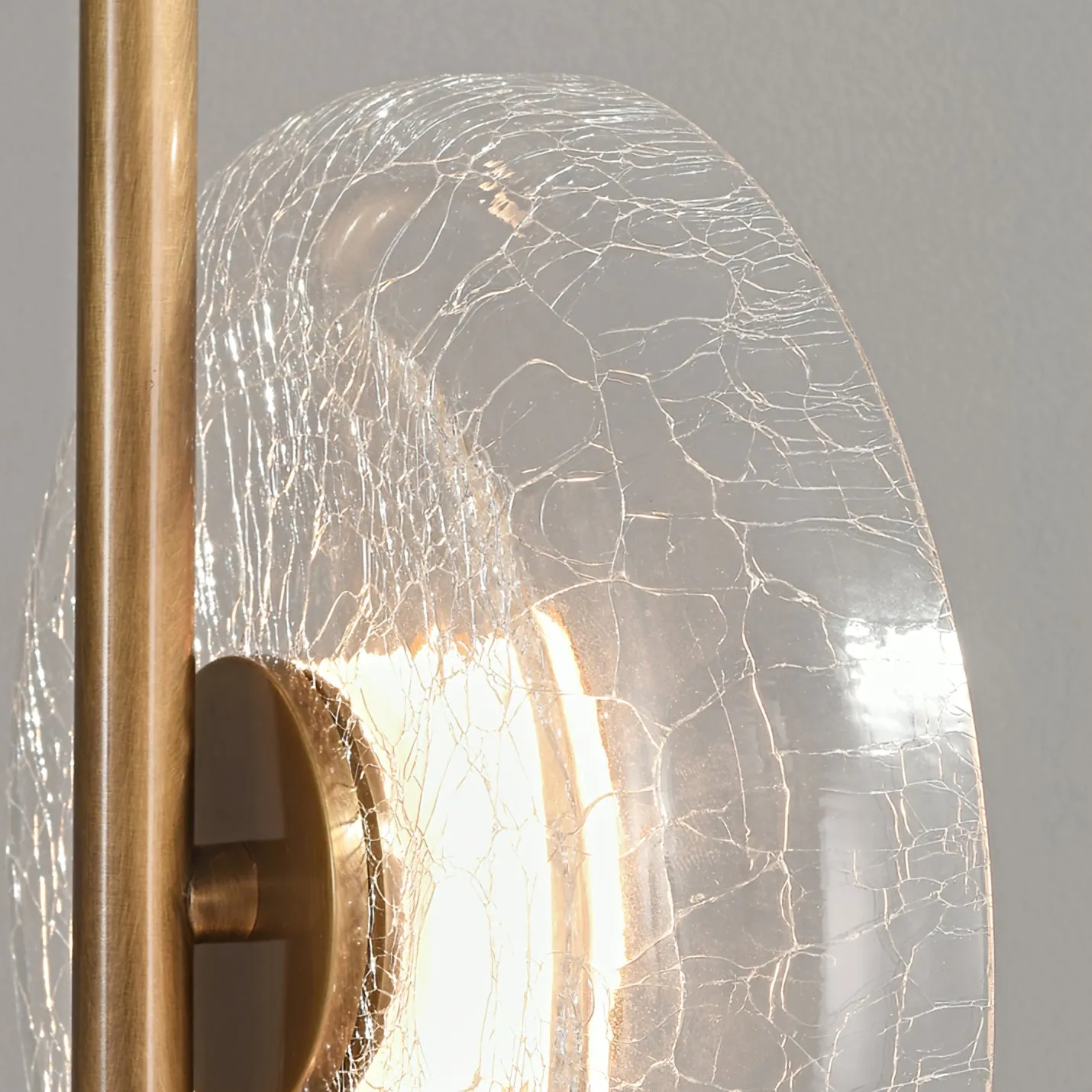 Glacier Crackle Glass Floor Lamp