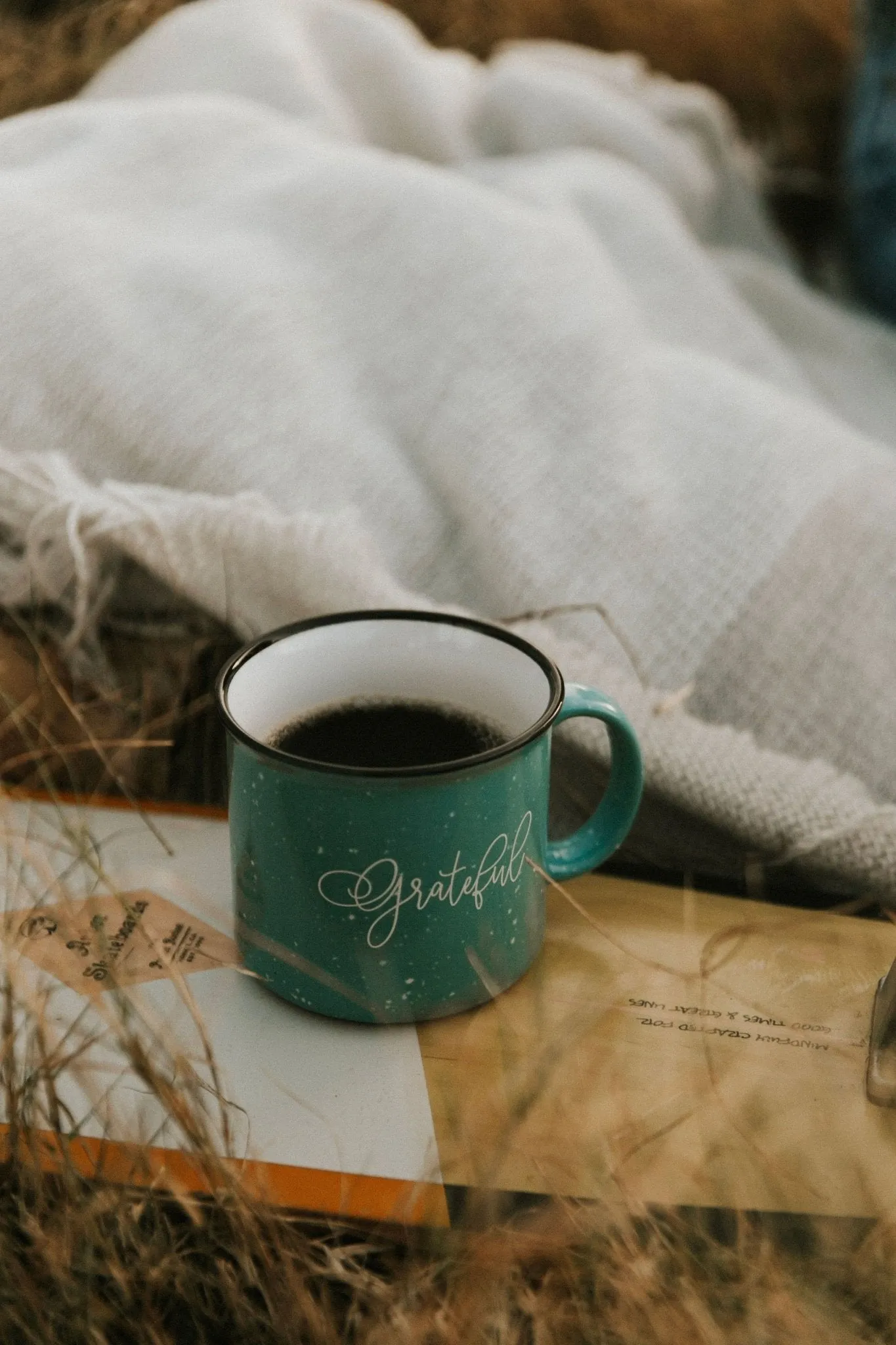 Grateful and Thankful  Campfire Coffee Mug