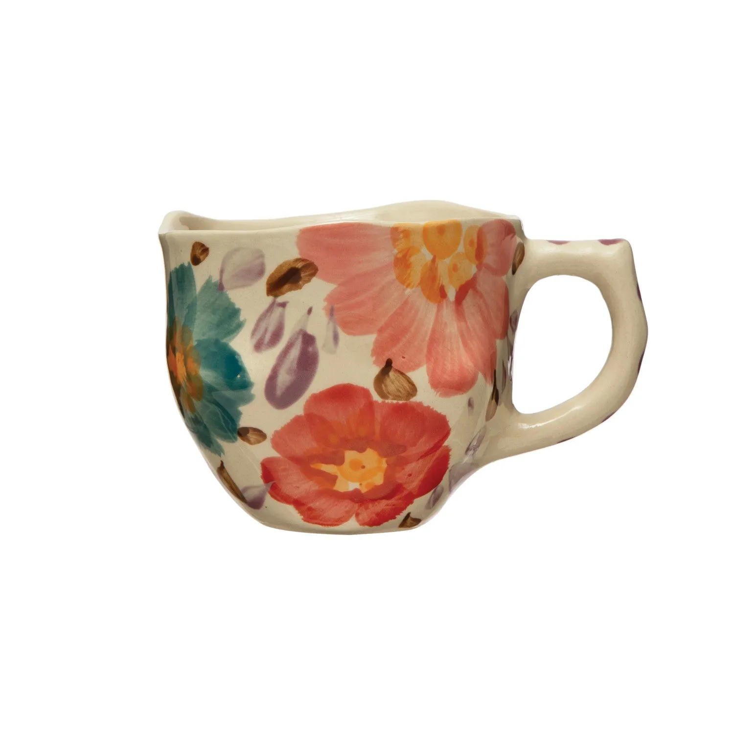 Hand Painted Floral Mug