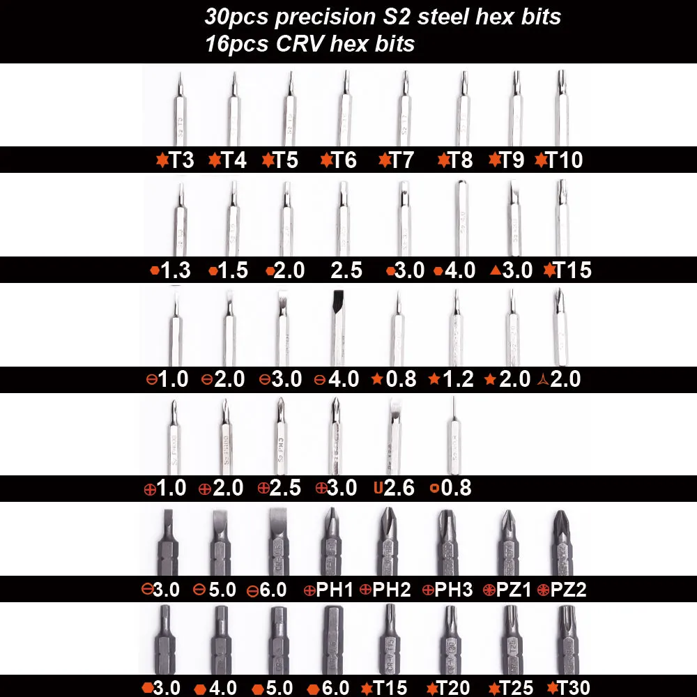 Harden 50pcs CRV Screwdriver Bit Set